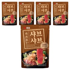 샘표 가쓰오 샤브샤브 육수 3~4인분, 200g, 5개