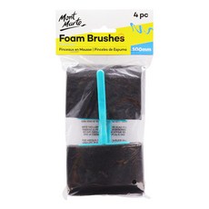 Mont Marte 蒙瑪特 素描用海綿刷 MACR0024 豬血糕 4支, 100mm, 1組