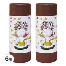 베베솜 일회용 수세미, 브라운, 60개, 6개