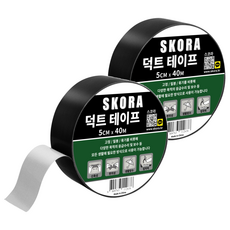 Skora 多用途強力膠帶 黑色 5cm x 40m, 2個