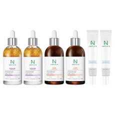 코리아나 앰플엔 펩타이드샷 앰플 대용량 100ml + VC샷 앰플 대용량 100ml + 히알루론샷 수분 크림 30ml, 2세트