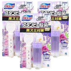 小林製藥 BLUELET馬桶潔淨花瓣凝膠 紫色薰衣草, 28g, 3個