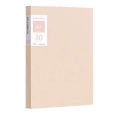 서류정리 A4 클리어파일 30p, 핑크, 1개