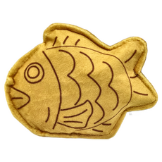 Petio 派地奧 狗狗發聲啃咬玩具 - 鯛魚燒 內含響紙和發聲器 適用於超小型犬~小型犬, 鯛魚燒 棕色, 1個