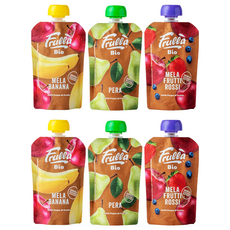 綜合果泥3件組 蘋果香蕉口味 100g+梨子口味 100g+蘋果藍莓草莓口味 100g, 2組