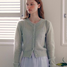 로라로라 여성용 모헤어 울 블렌디드 가디건