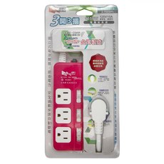 SUPERCELL 超電王 3開3插延長線 3孔 SNA331-9, 2.7m, 顏色隨機, 1條