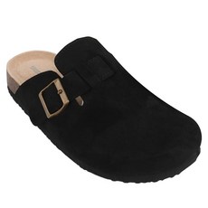 SHOOPEN 麂皮克駱格拖鞋 HPCV4FA401, 230, 19 黑色