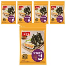 광천김 삼각김밥용 김 조미 50매, 60g, 5개