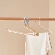 진심감성 논슬립 바지걸이, 베이지, 10개