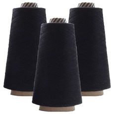 COTS 대용량 치즈사 오버록사 실 10000m, 블랙, 3개