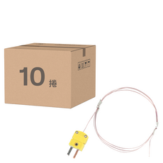 JIAHON 嘉鴻 K型熱電偶測溫線 回溫爐/高溫用 TTK36 K頭 + 線 + 點焊 120cm, 10捲