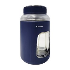 Kinyo 無線隨行杯果汁機 附USB充電線 + 替換式杯蓋 10.2 x 10.2 x 19.5cm 500g, JRU-750, 藍色