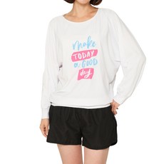 ILIKAI 女款 Good Day 白色寬鬆版防曬衣 + 褲子套組