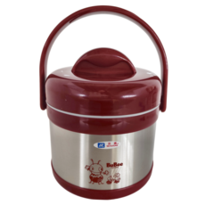 BuBee 小蟻布比 源味二層高真空保溫提鍋 1.1L #304 不銹鋼, H-1100, 1個