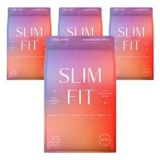 CLA 슬림핏 라이트패키지 보건용 컬러 새부리형 마스크 대형 KF94, 25개입, 4개, 블랙