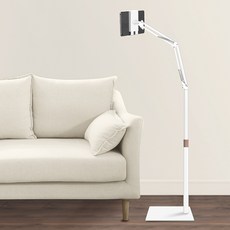 Home Planet 170 cm碳鋼高度可調式波紋管支架大號, 1個, 白色