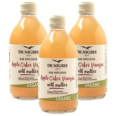 데니그리스 유기농 사과식초, 500ml, 3개