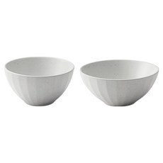 KwangJuYo Migak系列單人飯碗2件組, 白色, 飯碗+湯碗