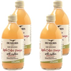 데니그리스 유기농 사과식초, 500ml, 4개