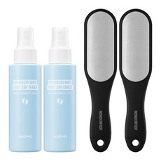 바디바 원더풋 발각질제거 소프너 + 풋파일 세트, 2세트