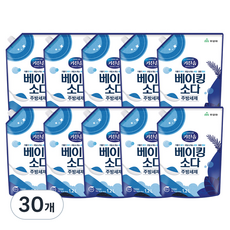 키친솝 베이킹소다 주방세제 리필, 1.2L, 30개