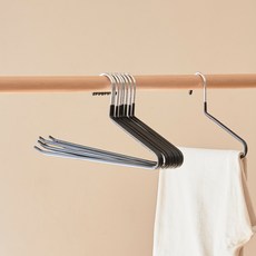 진심감성 논슬립 바지걸이, 블랙, 10개