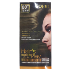 SOFEI 舒妃 護色染髮 護髮染髮霜 50ml + 護髮中和乳 50ml, 88T 亞麻綠, 1組