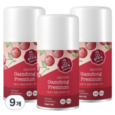 데일드 감동 프리미엄 자동분사기 향캔, 180g, 9개, 블랙체리