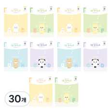 펜피아 1 000 초등 제본 3줄 영어 노트, 랜덤, 30개