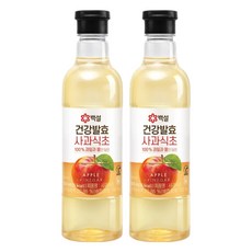 CJ BEKSUL 白雪 健康 發酵 蘋果醋, 500ml, 2個