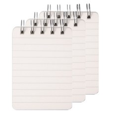 JF Company J4 線圈便攜式迷你筆記本 80張 橫線, 3個, 透明