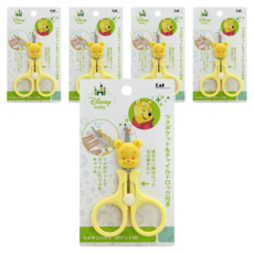 Akachan 阿卡將 維尼鎖扣式安全防護剪刀 3個月以上, JHK-27569, 5個