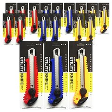 신파 가성비 전문가 잠금식 대형커터칼 XF-223, 랜덤 발송, 18개