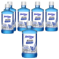 Smiling 百齡 護牙周到漱口水 超級護齦W 晶鹽薄荷 無酒精成分, 750ml, 6瓶