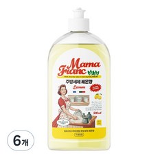 Swimpyo365 MAMA FRAN 廚房洗碗精 檸檬香, 6個, 500ml