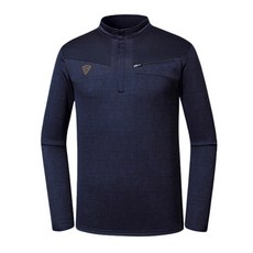 미루나무 남성용 델파이 기모 등산 긴팔 티셔츠