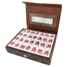 56A四角象棋竹絲, 棕色, 1盒