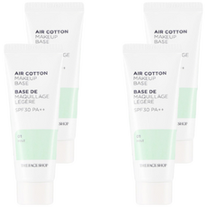 THE FACE SHOP 菲詩小舖 Air Cotton防曬隔離霜 35g, 01 Mint, 4條