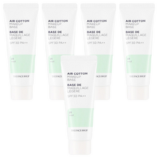 THE FACE SHOP 菲詩小舖 Air Cotton防曬隔離霜 35g, 01 Mint, 5條