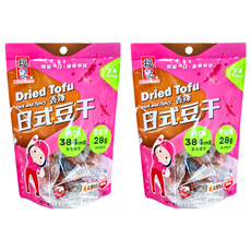 福記 日式辣味素豆干, 即食包裝, 非基因改造黃豆製造, 不添加防腐劑, 國際品質認證, 純素休閒零嘴, 152g, 2袋