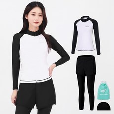 aquatica 女款防曬拉鍊上衣 AQAWJP23001 + 水上運動緊身褲 AQA-WL 套裝