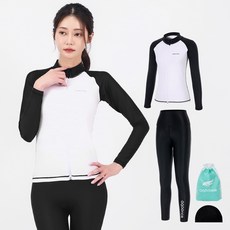 aquatica 女款防磨拉鍊上衣 AQAWJP23001 + 水上緊身褲 AQAWLE23001 套裝