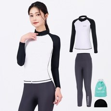 aquatica 女款防曬拉鍊外套 AQAWJP23001 + 水上運動緊身褲 QAWLE23003 套裝
