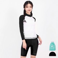 aquatica 女性拉鍊防磨上衣 AQAWJP23001 + 短褲 AQAWLE23004 套裝