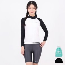 aquatica 女款防磨拉鍊上衣 AQAWJP23001 + 短褲 AQAWLE23006 套組