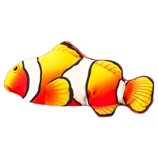 仿真電動跳跳魚 毛絨電動機芯, 小丑魚(款式隨機), 1個