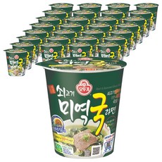 오뚜기 쇠고기미역국라면 컵 60g, 30개