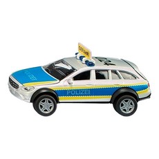 siku 梅賽德斯E-Class All-Terrain 4x4警車 1:50 金屬模型車, 黃色 + 白色 + 藍色, 1盒