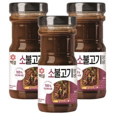 CJ BEKSUL 白雪 韓式牛肉烤肉醬, 840g, 3個